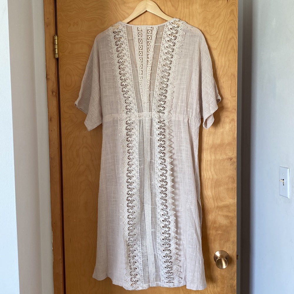 Easel Lace Kimono Beach Cover up/Summer Cardigan Size Small - Picture 7 of 8